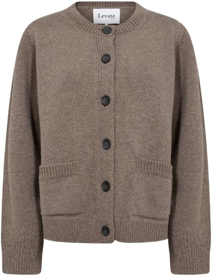 LR-PERLE 9 Cardigan Lys brun