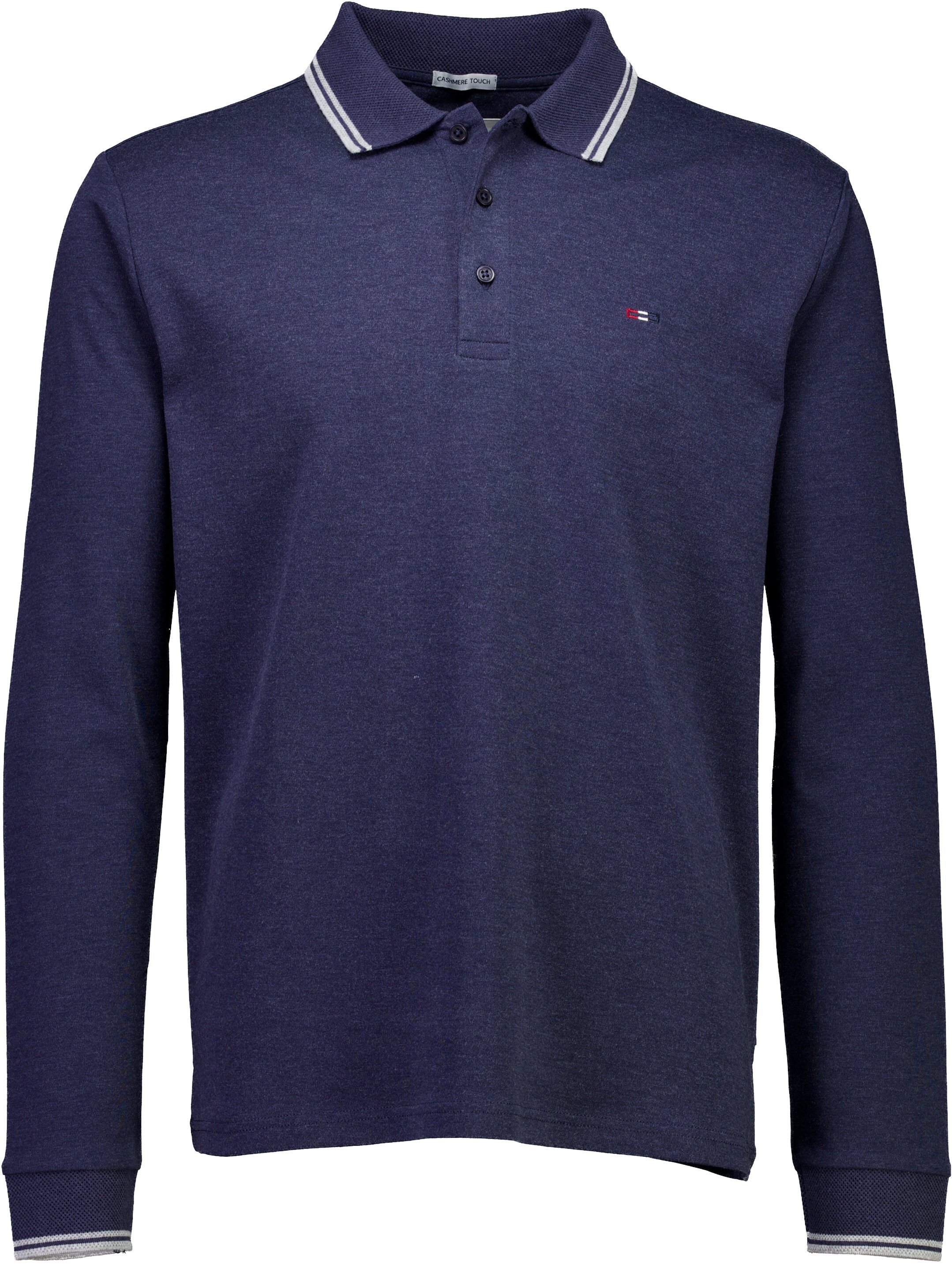 Cashmere touch polo L/S