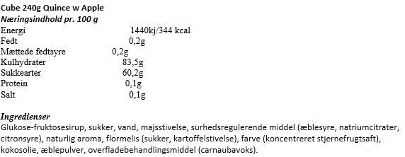 Cube 240g Quince w Apple