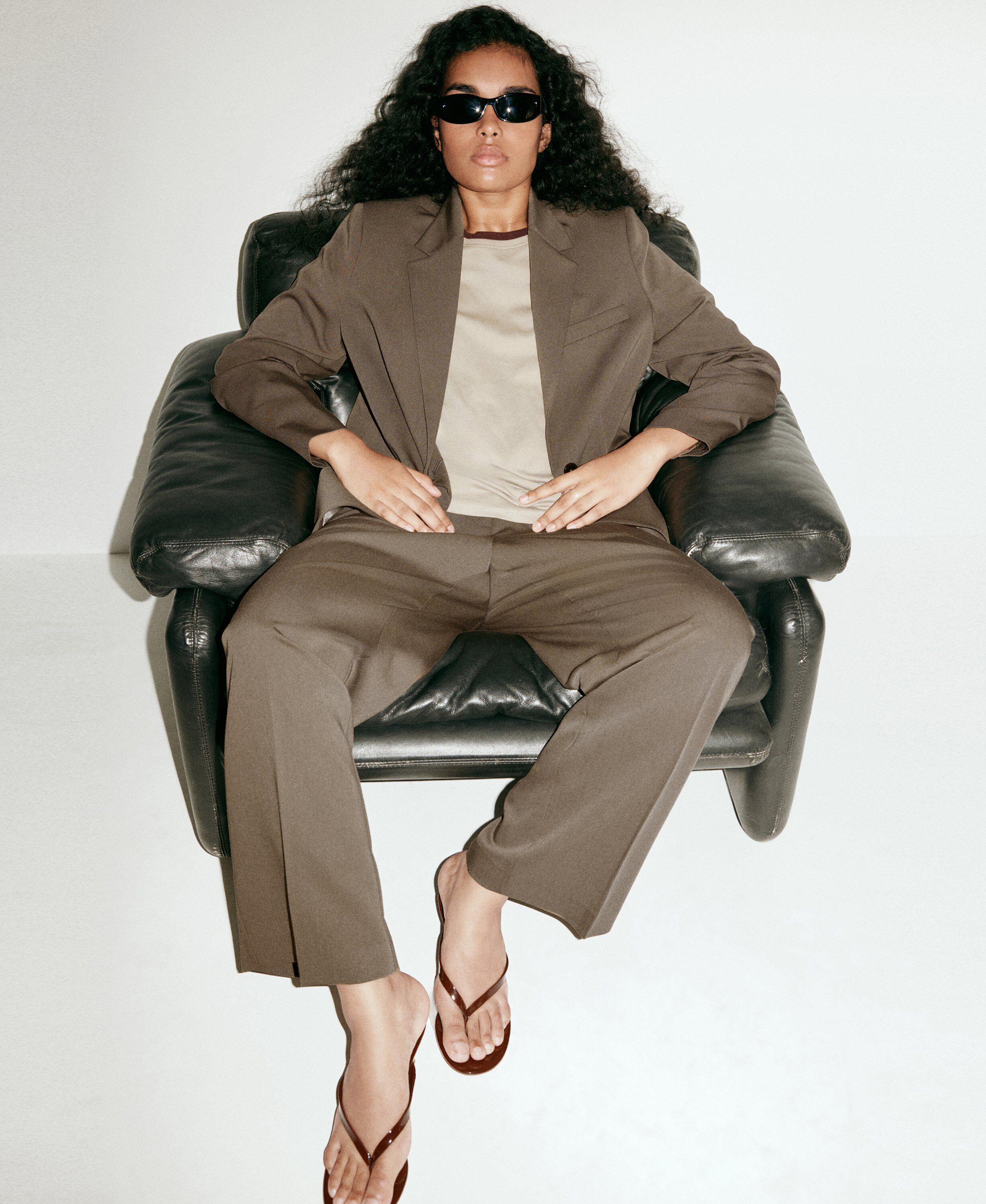 Straight suit trousers