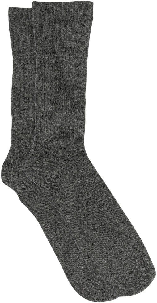 Fine cotton rib socks