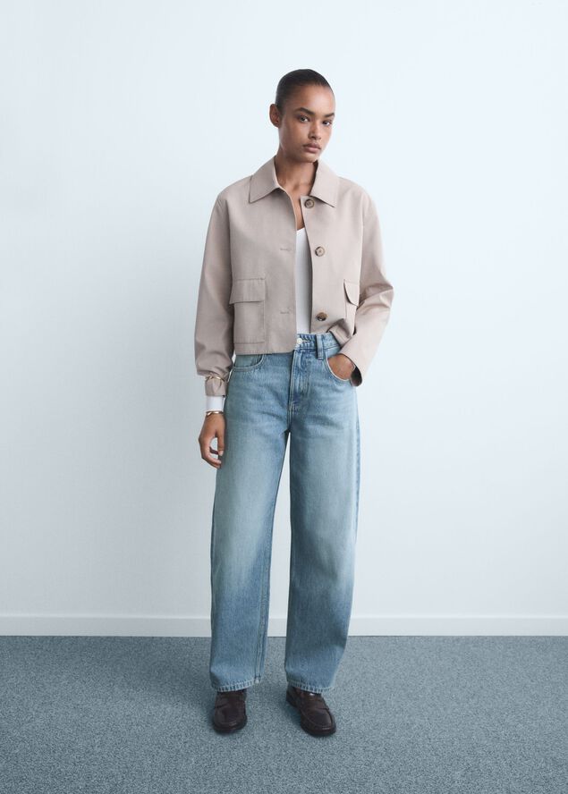 High-rise balloon jeans
