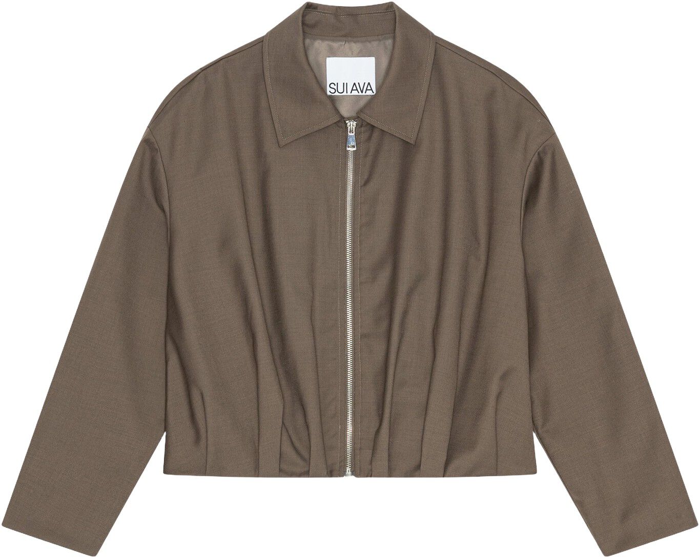 Draped Bomber Jacket