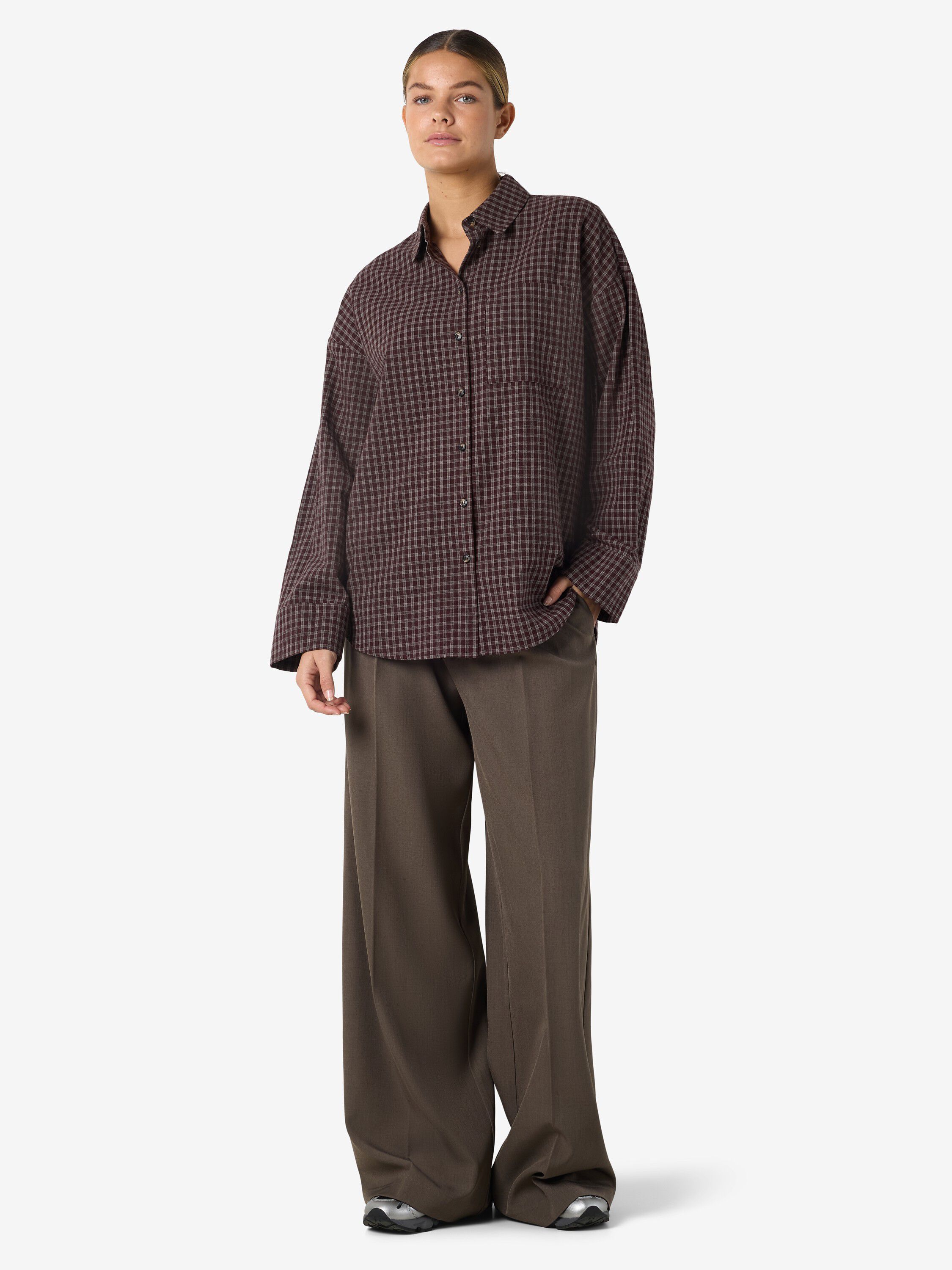 NMHAILEY ZOE L/S CHECK SHIRT