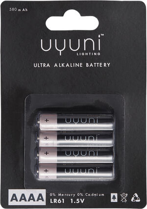 AAAA Battery, 1,5V, 580mAh - 4 pack