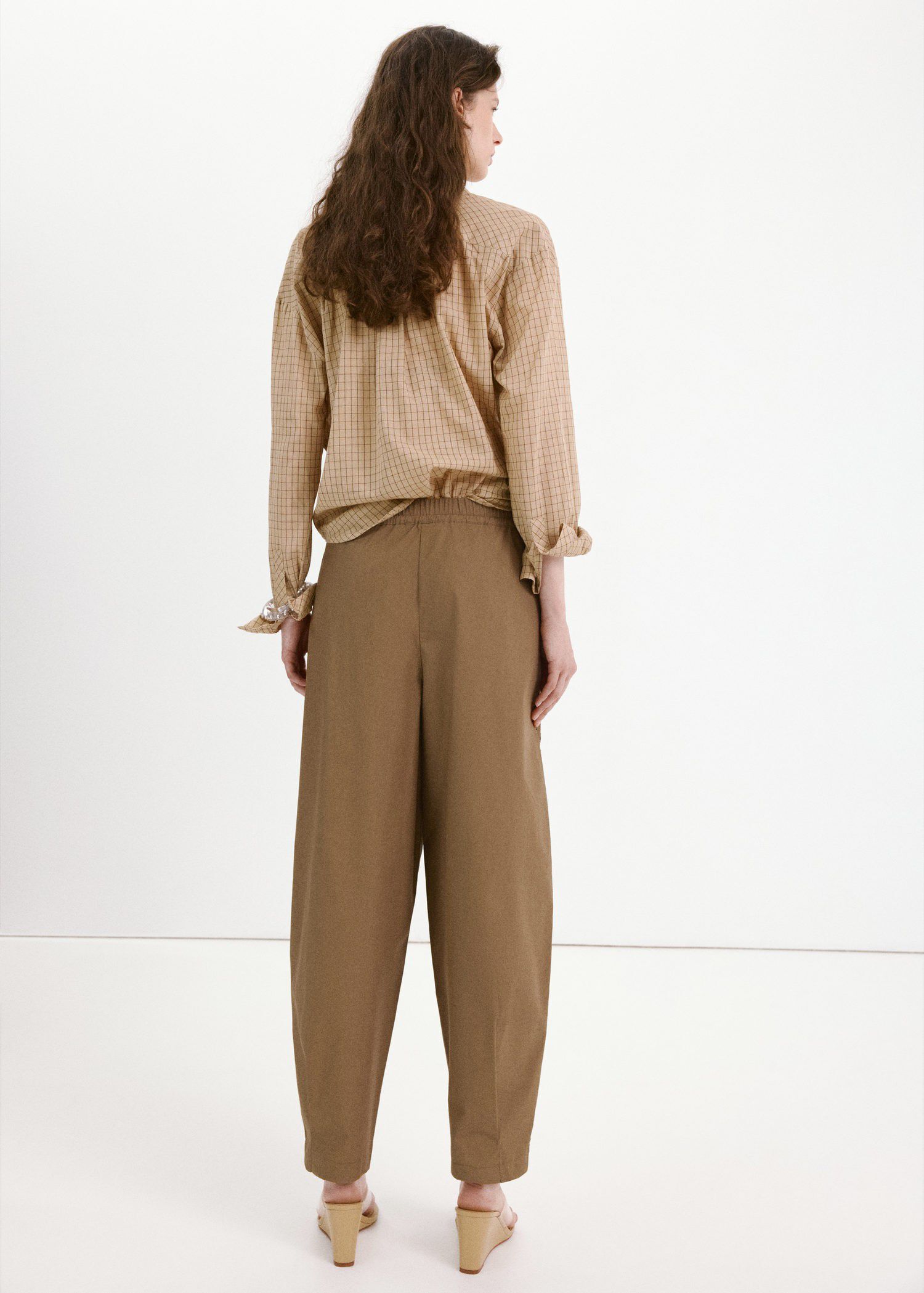100% cotton trousers with embroider