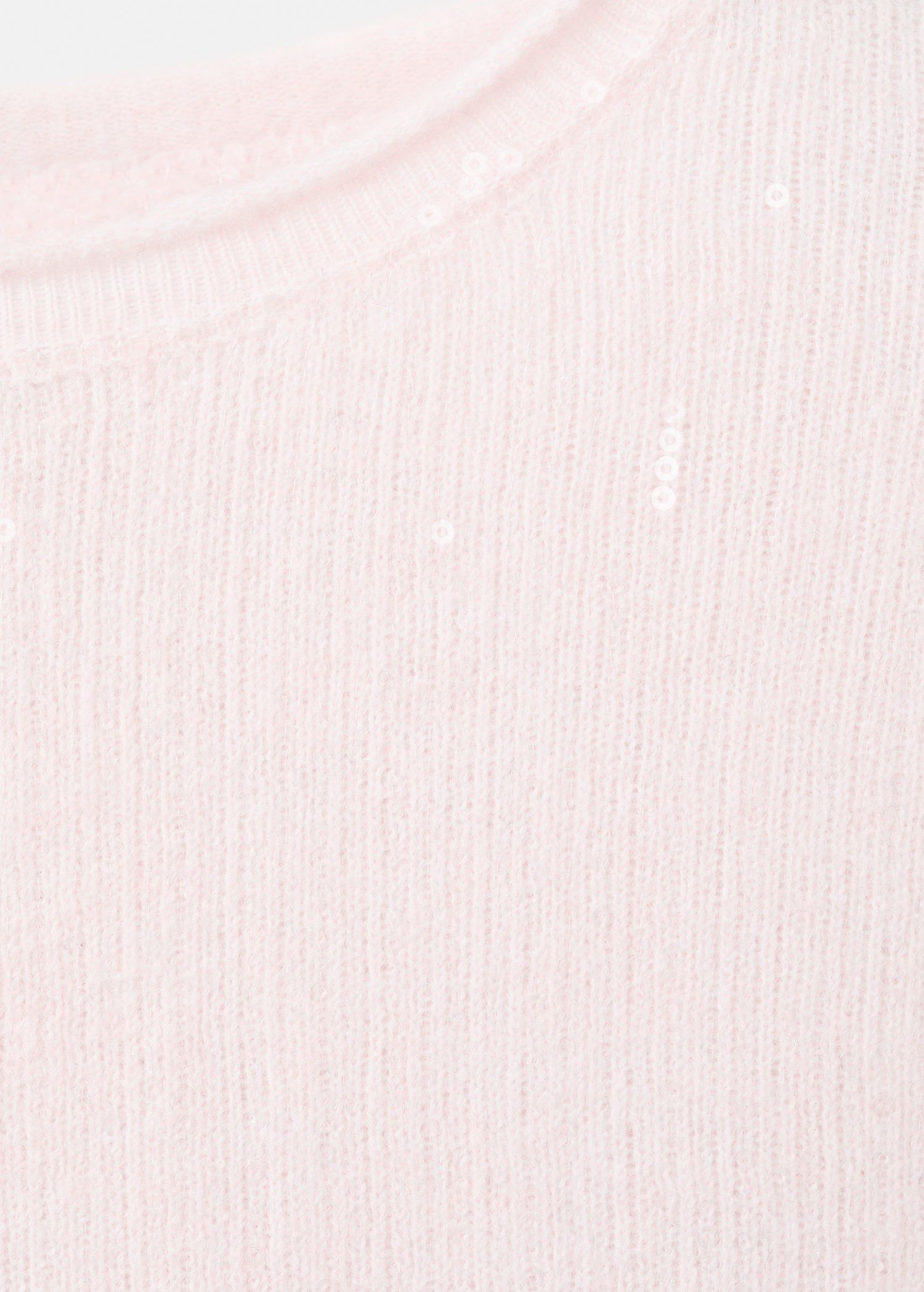 Short-sleeved sequin sweater