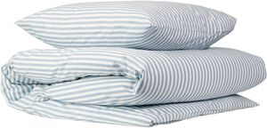 Percale stripe 140x200cm 180TC Kentucky blue