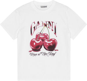 Basic Jersey Cherry Relaxed T-shirt
