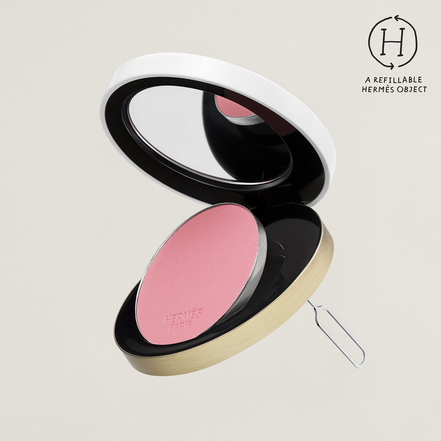 Rose Herm&egrave;s Silky Blush Powder Refill