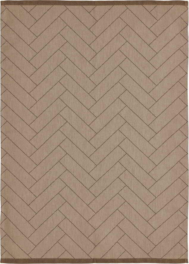 Viskestykke 50x70 Tiles Light Brown