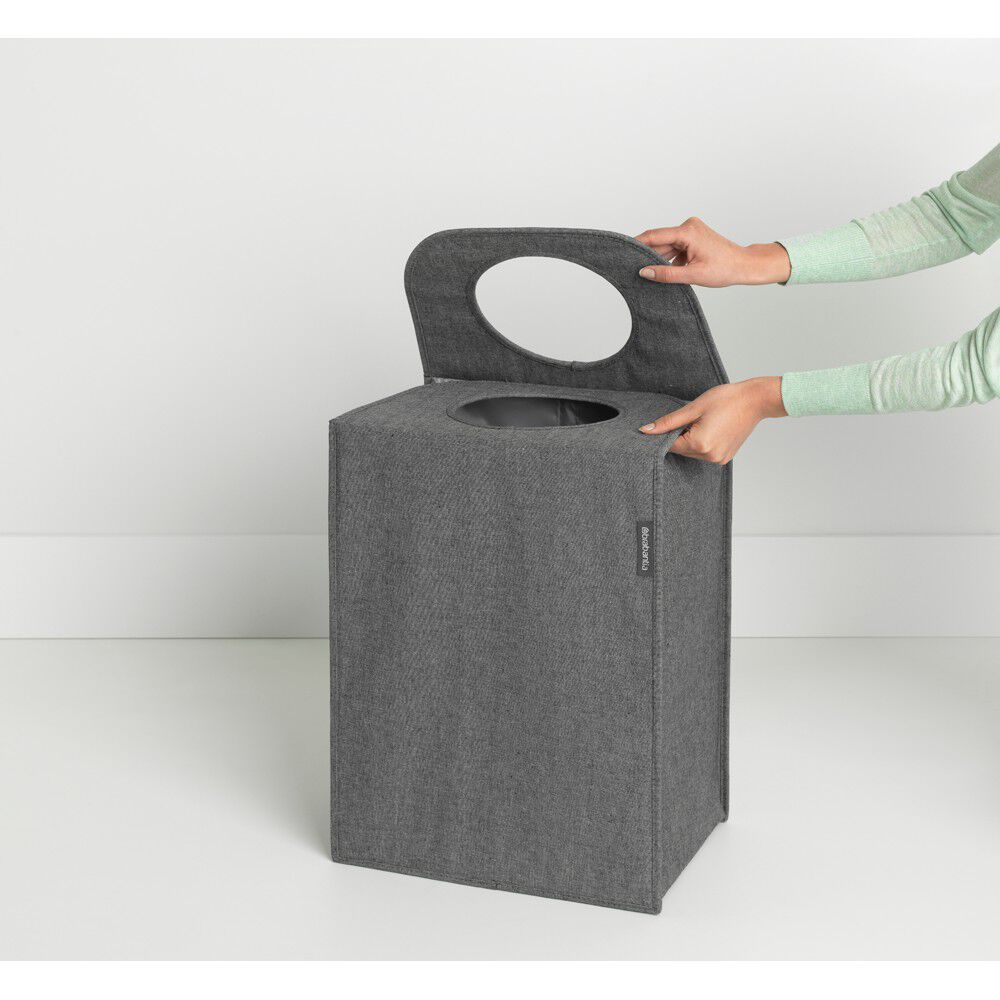 Vasket&oslash;jstaske Rektangul&aelig;r 55 ltr. - Pepper Black