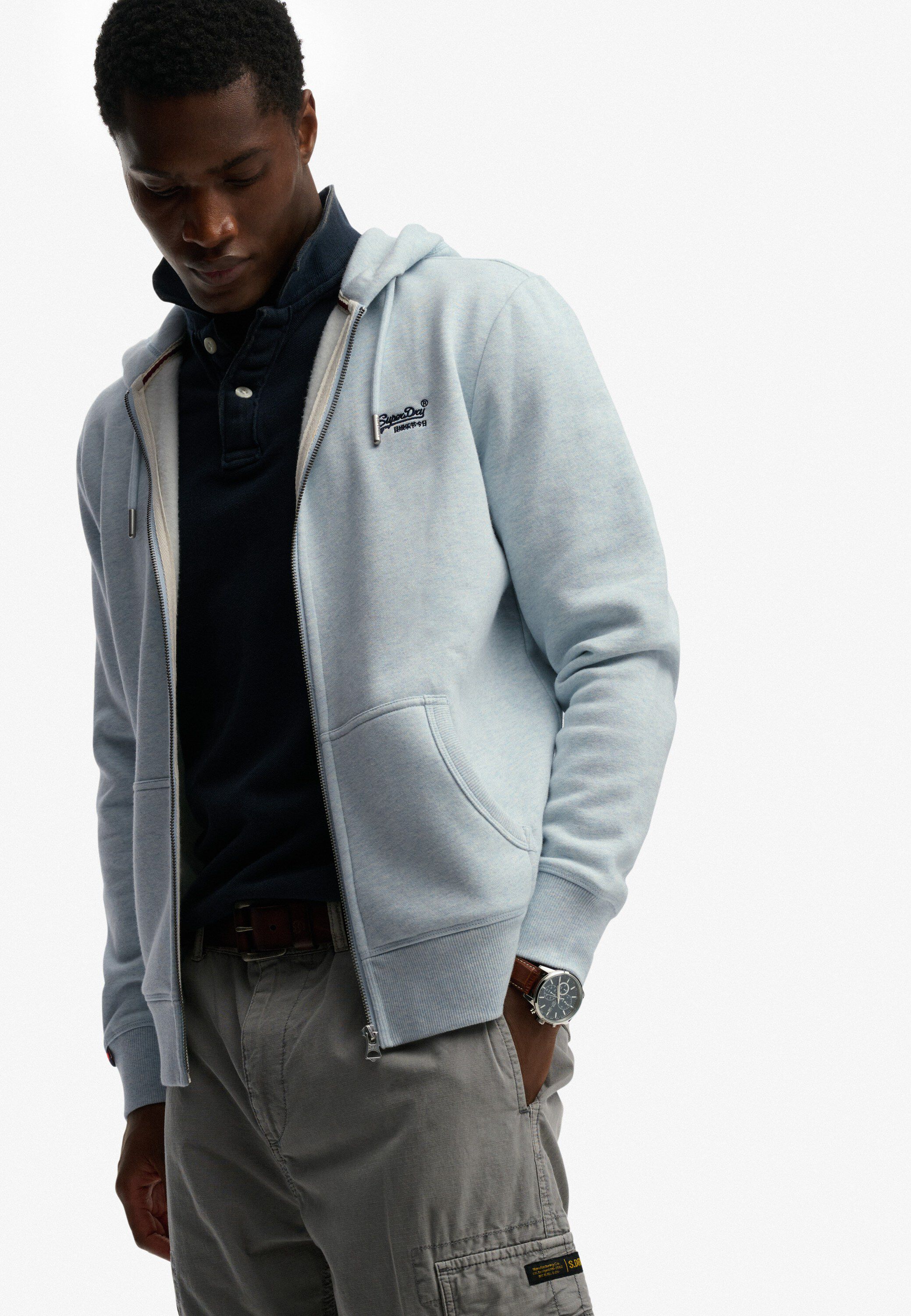 ESSENTIAL LOGO ZIP HOODIE HB