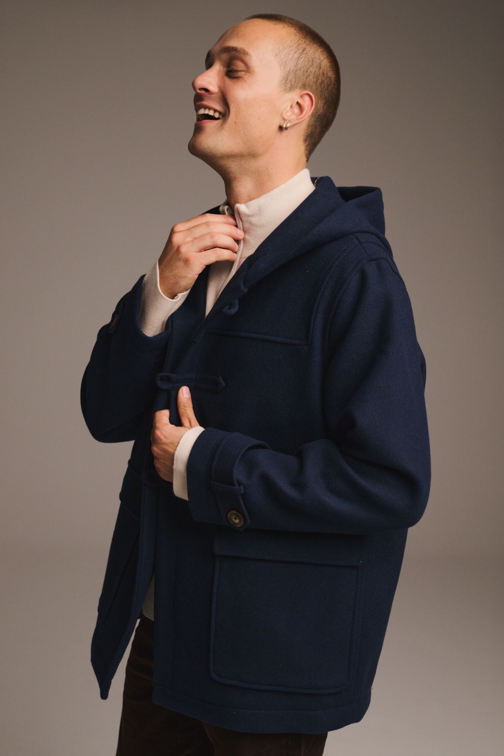 Arch 1 Duffle jakke m. h&aelig;tte - Uldmix GRS