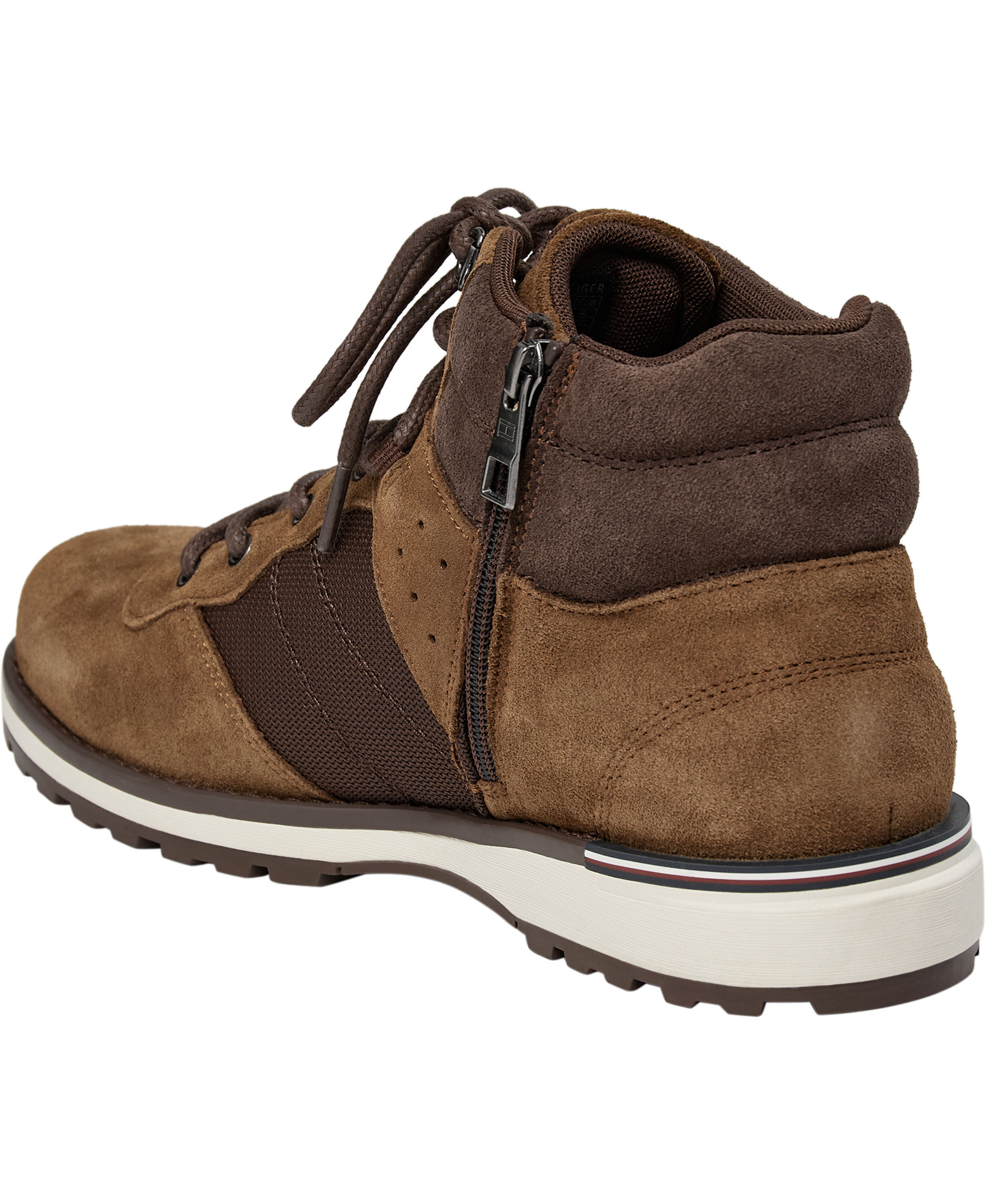 Suede Outdoor Cleat Mesh Panel Boots