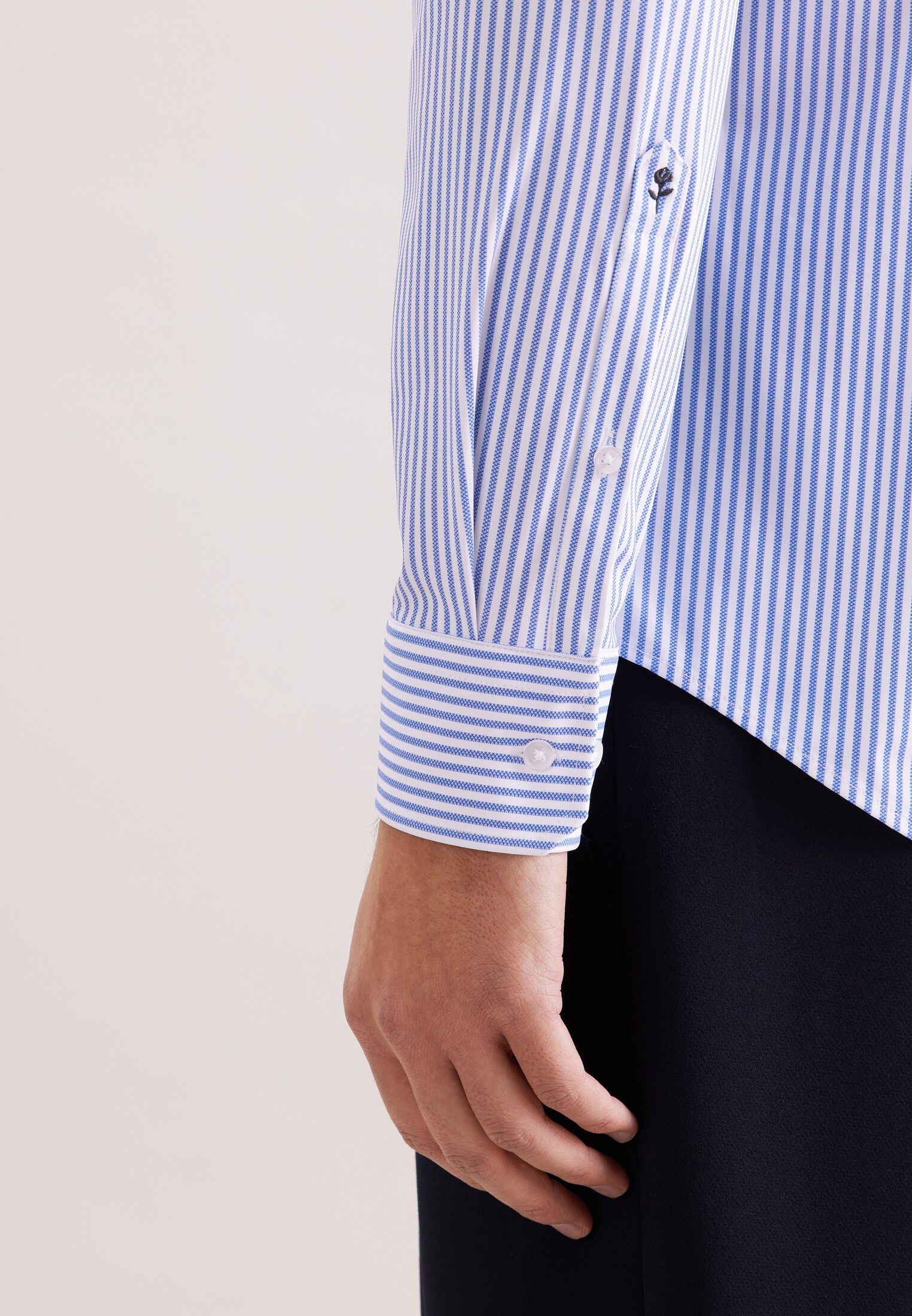 Performance shirt Slim 1/1 Kent-Collar Print