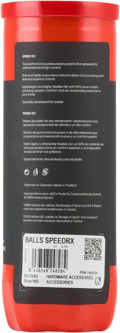 Balls Speed RX Padelbolde 3-pak