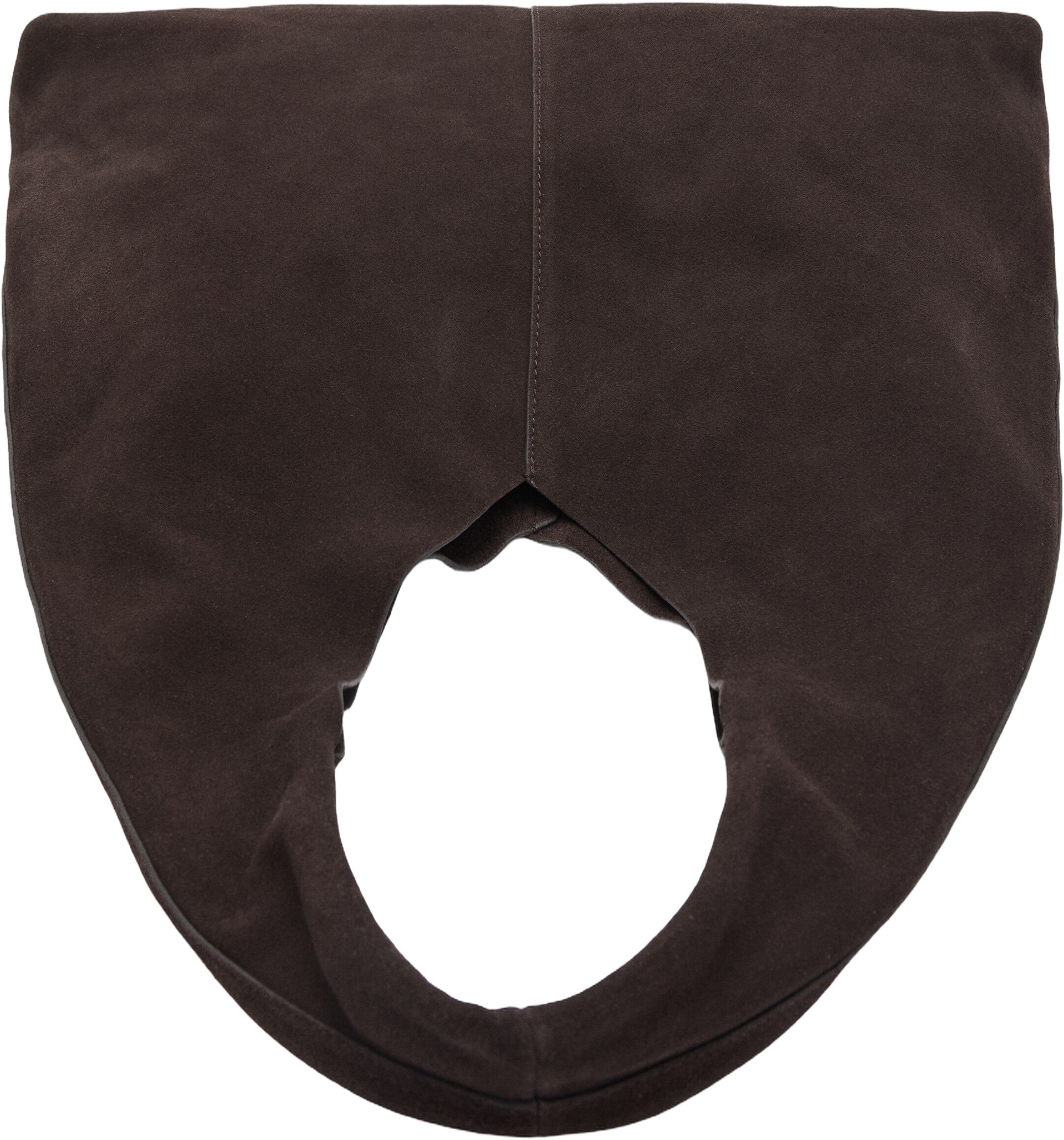 Suede shopper bag