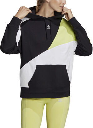 Colorblock hættetrøje