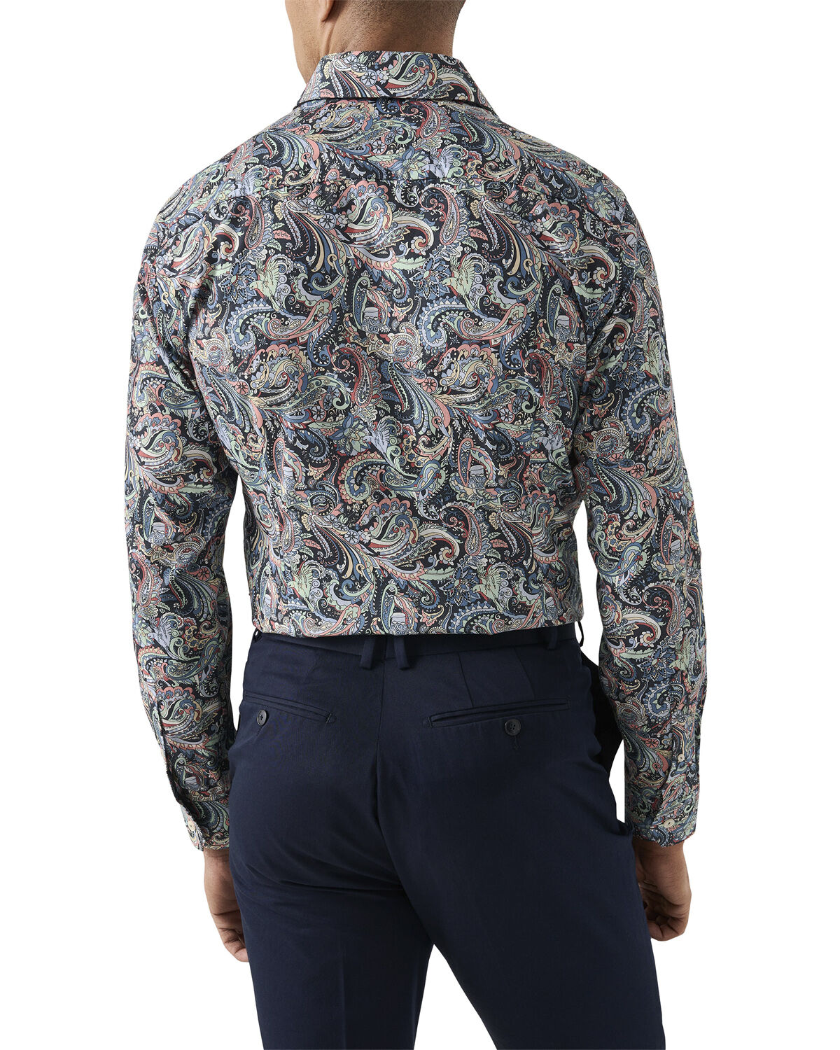 Contemporary Fit Multi Paisley Signature Twill Shirt