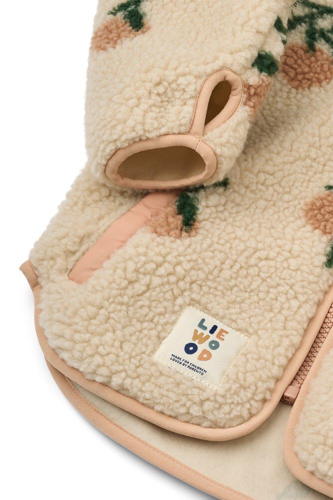 Nolan Pile Jacket Peach / Sea shell