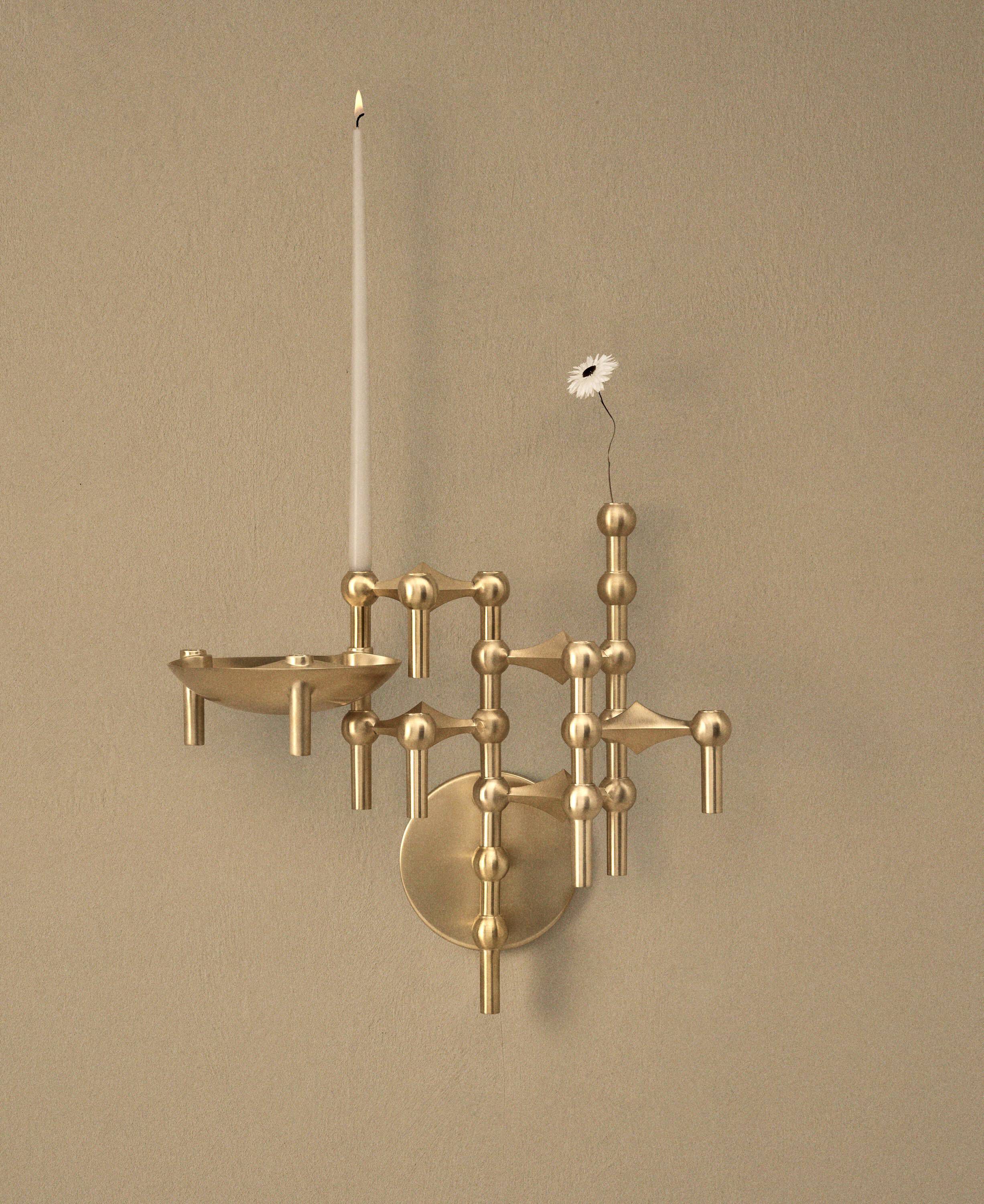 STOFF Nagel wall hanger - brushed brass