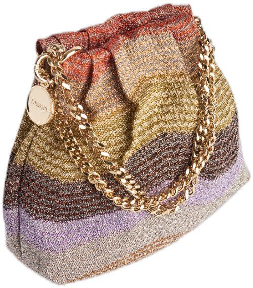 DRAWSTRING POUCH CHAIN RASCHEL LARGE WAVE / 0 UNICA
