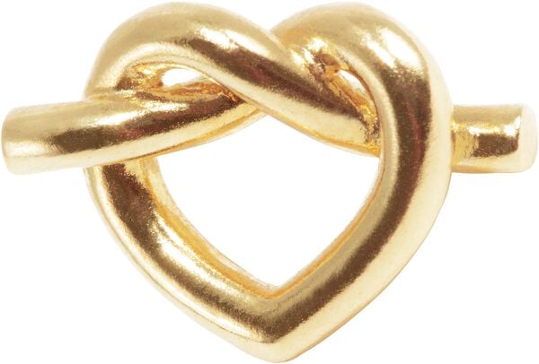 Big Tied Heart Stud
