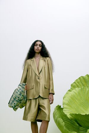 Woven gold jacket - Alona