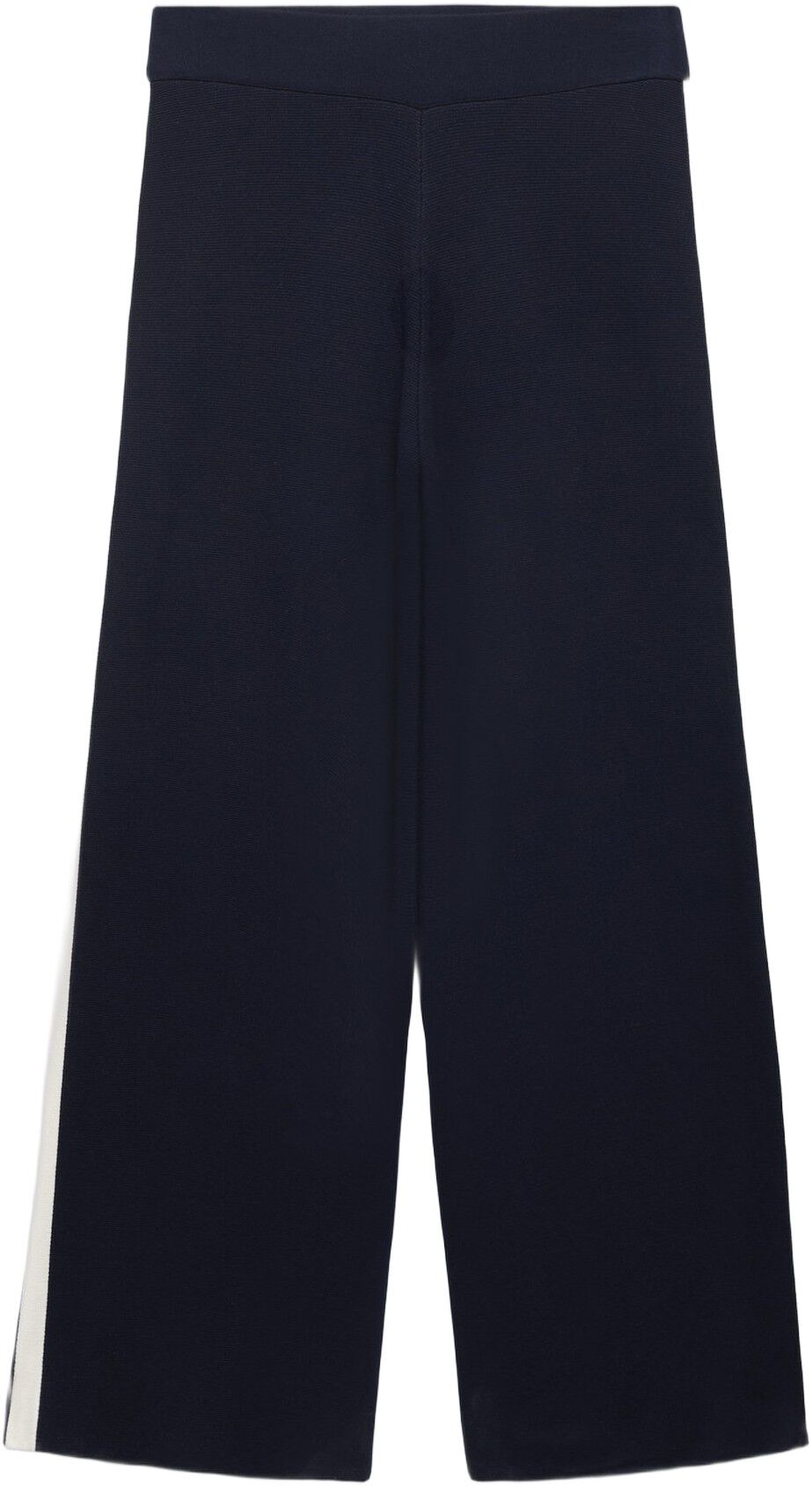 Fine-knit straight-fit trousers