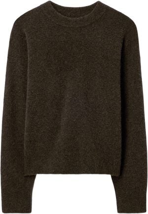 wool yak crewneck sweater