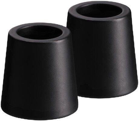 Light Candleholder mini taper, Matte Black, 2-pack, 2,3x2,3