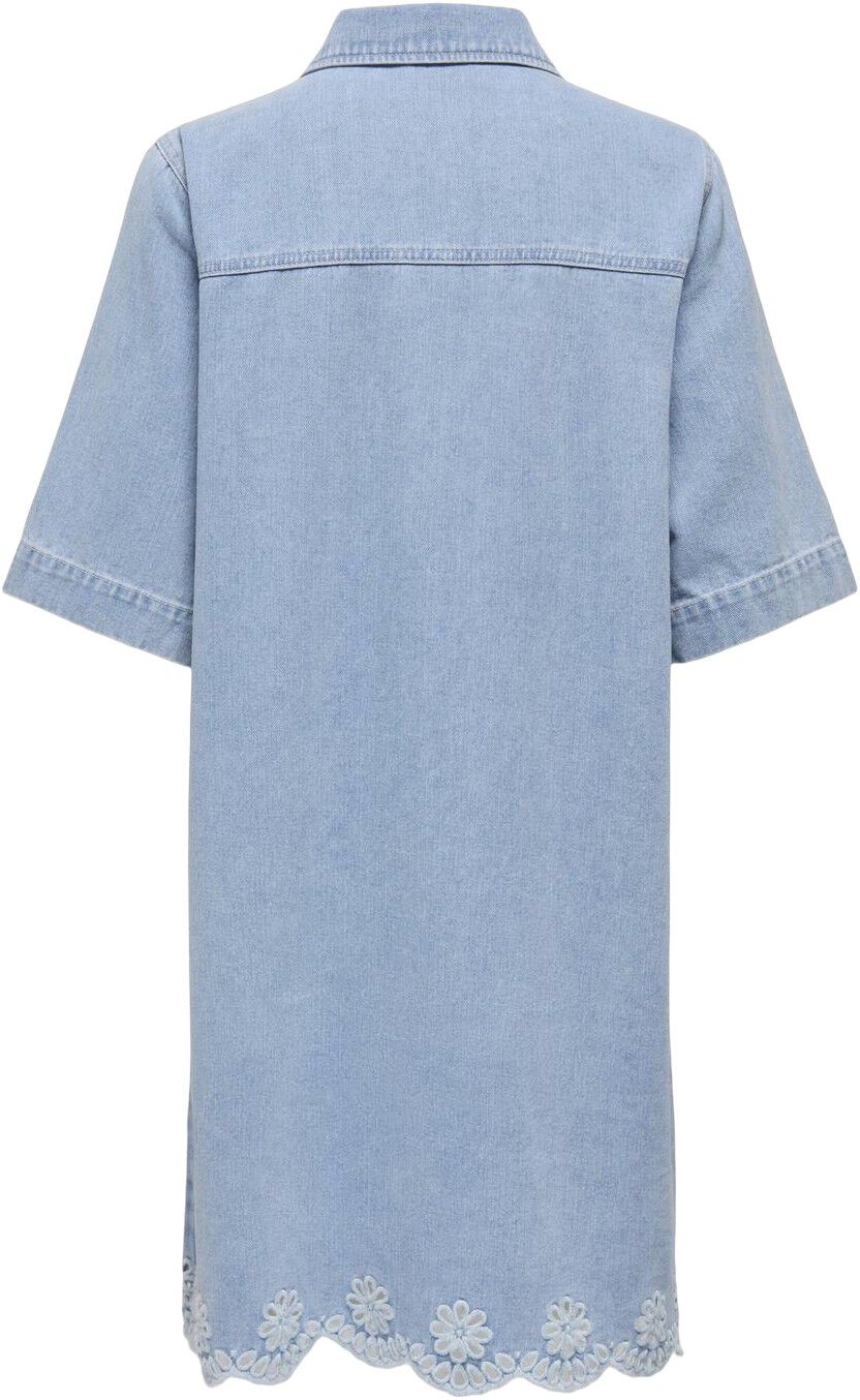 ONLBELLE SS HALF PLACKET DNM DRESS