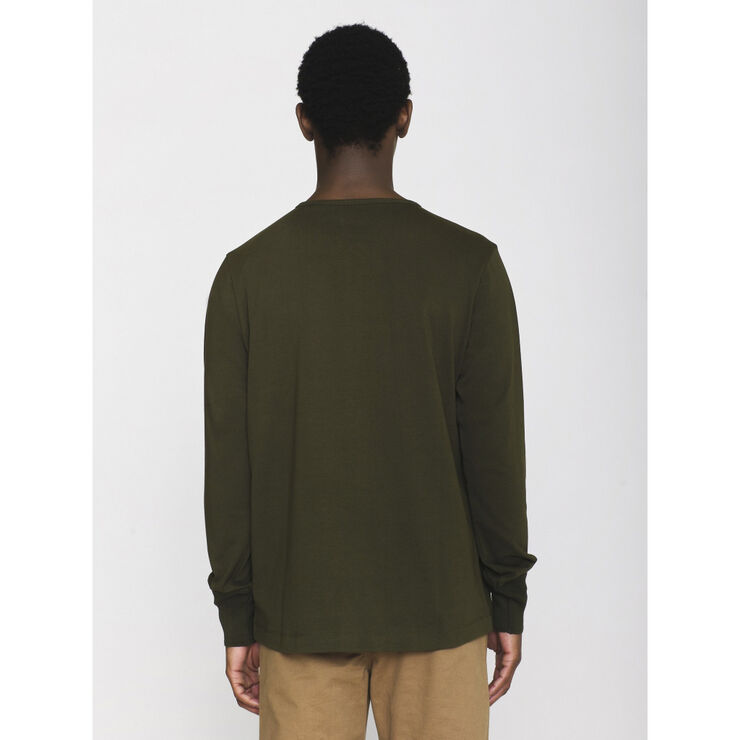 BO long sleeve henley - GOTS/Vegan