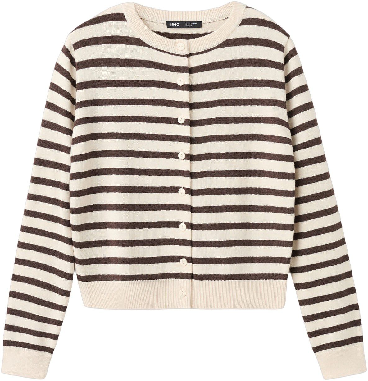 Stripped knit cardigan