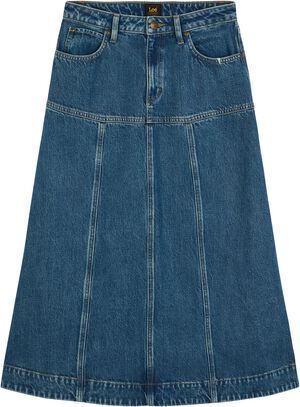SEAMED MIDI SKIRT