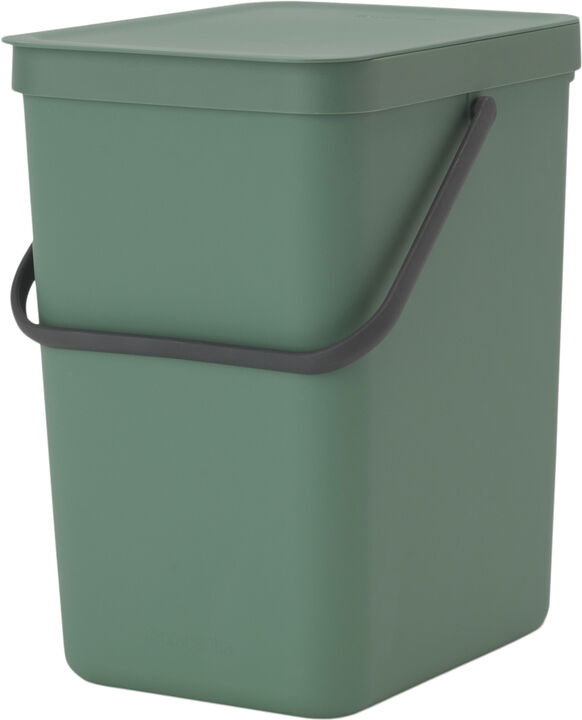 Affaldsspand m/låg sort. kon 25 ltr.