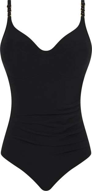 Emblem Covering Underwired Swimsuit