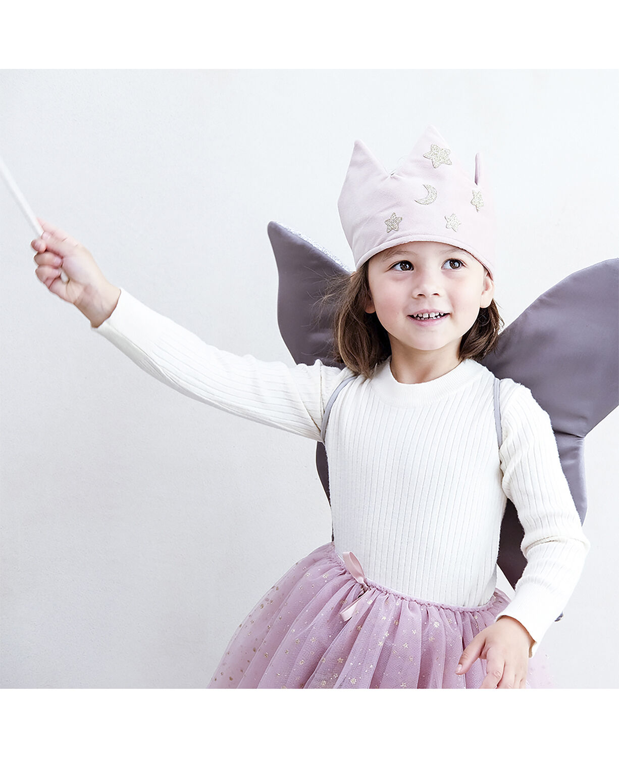 Mimi & Lula - Krone - Velvet Pink Stars and Moon 3-8 &aring;r