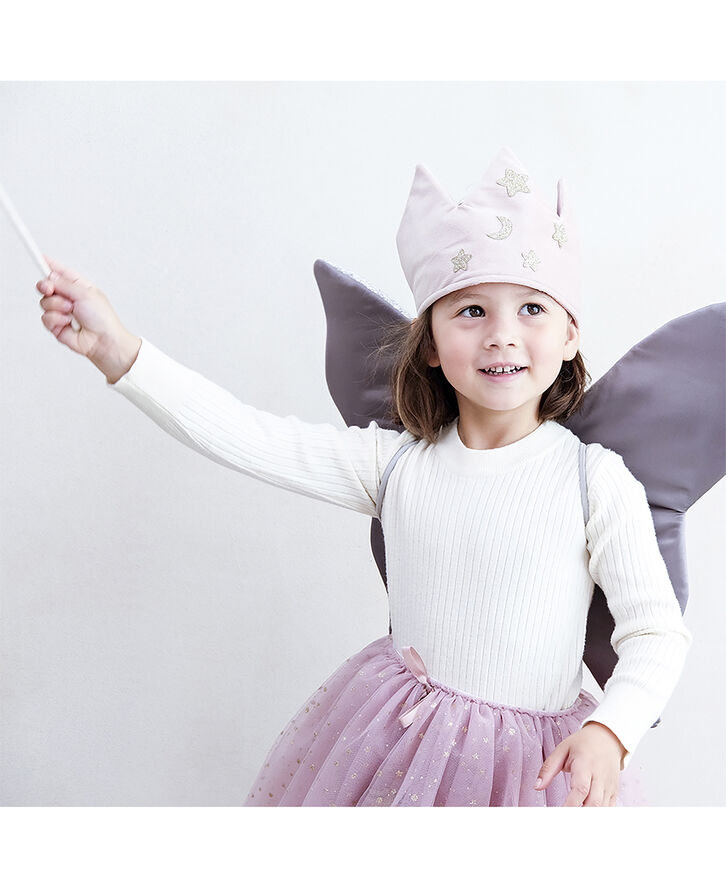 Mimi & Lula - Krone - Velvet Pink Stars and Moon 3-8 år