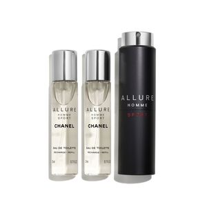 Twist And Spray Refillable Bottle 3 x 20 ML - Eau De Toilette