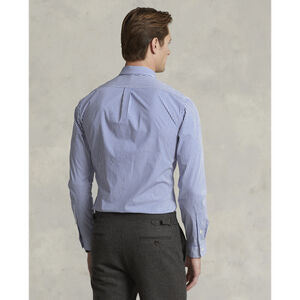 Slim Fit Striped Stretch Poplin Shirt