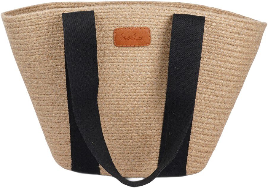 PEPPINO - JUTE BAG WITH COTTON HANDLES 45 X 40 CM