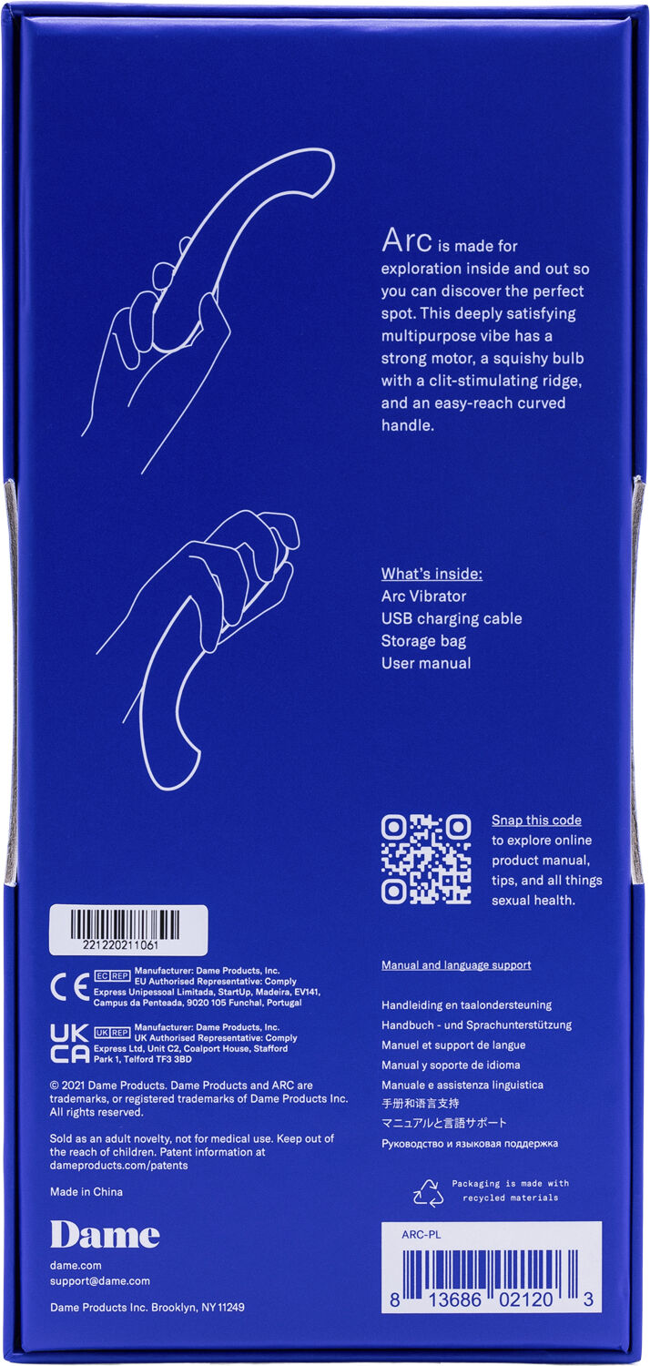 Dame Products - Arc G-Spot Vibrator Berry