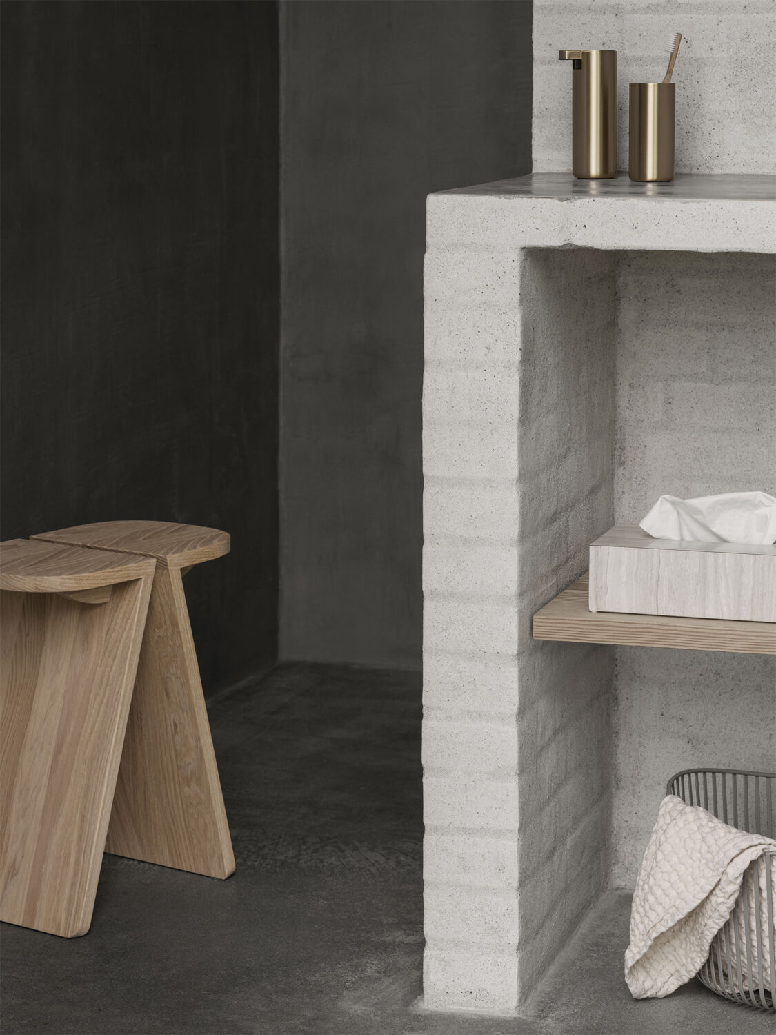 Toothbrush tumbler -MODO- Colour Brass