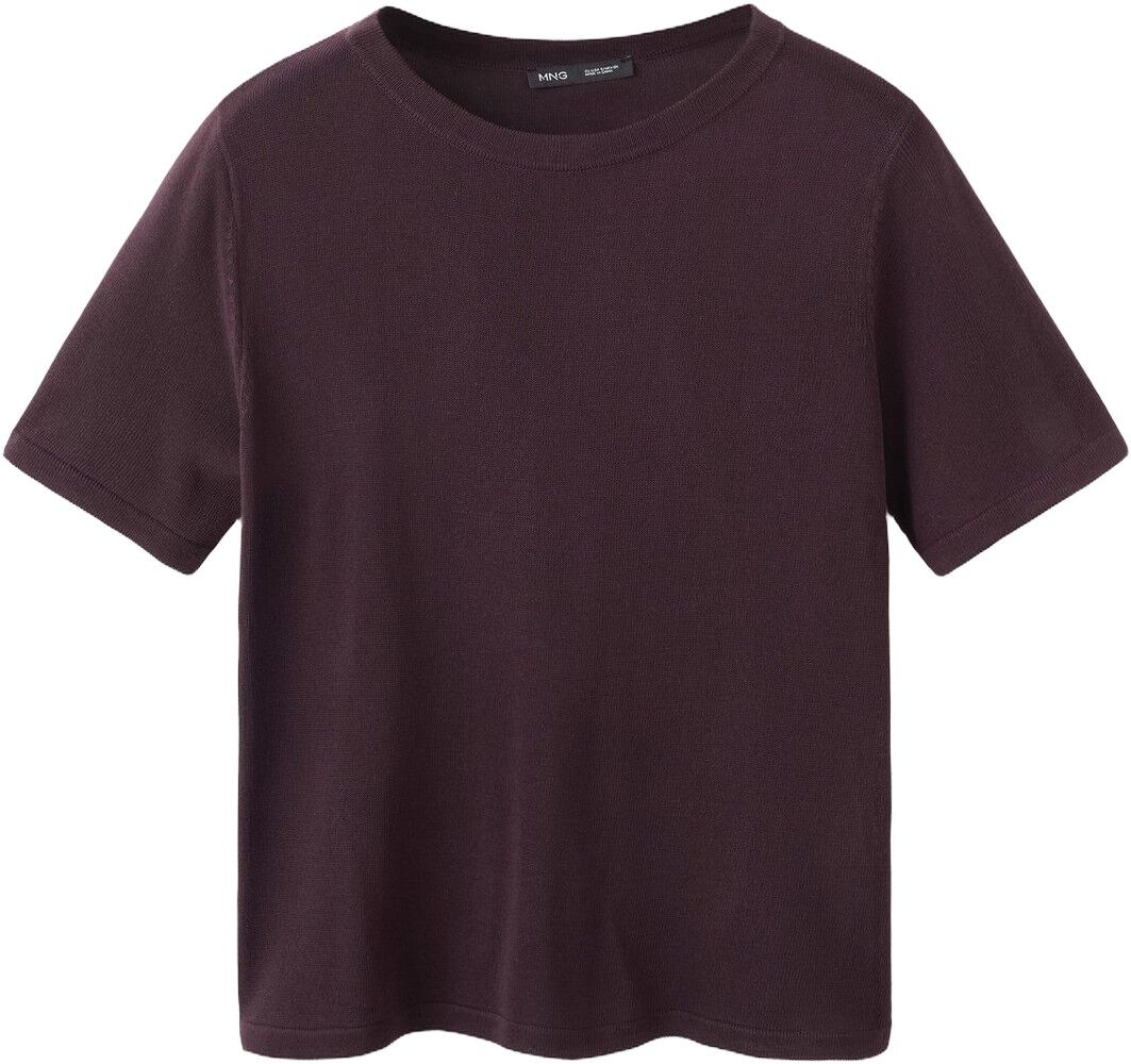 Short-sleeved knitted sweater