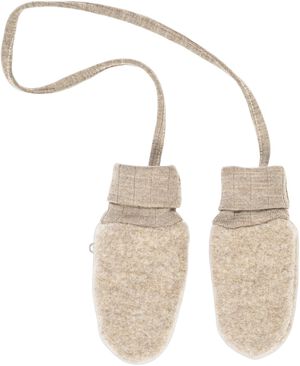 Woolly fleece mittens