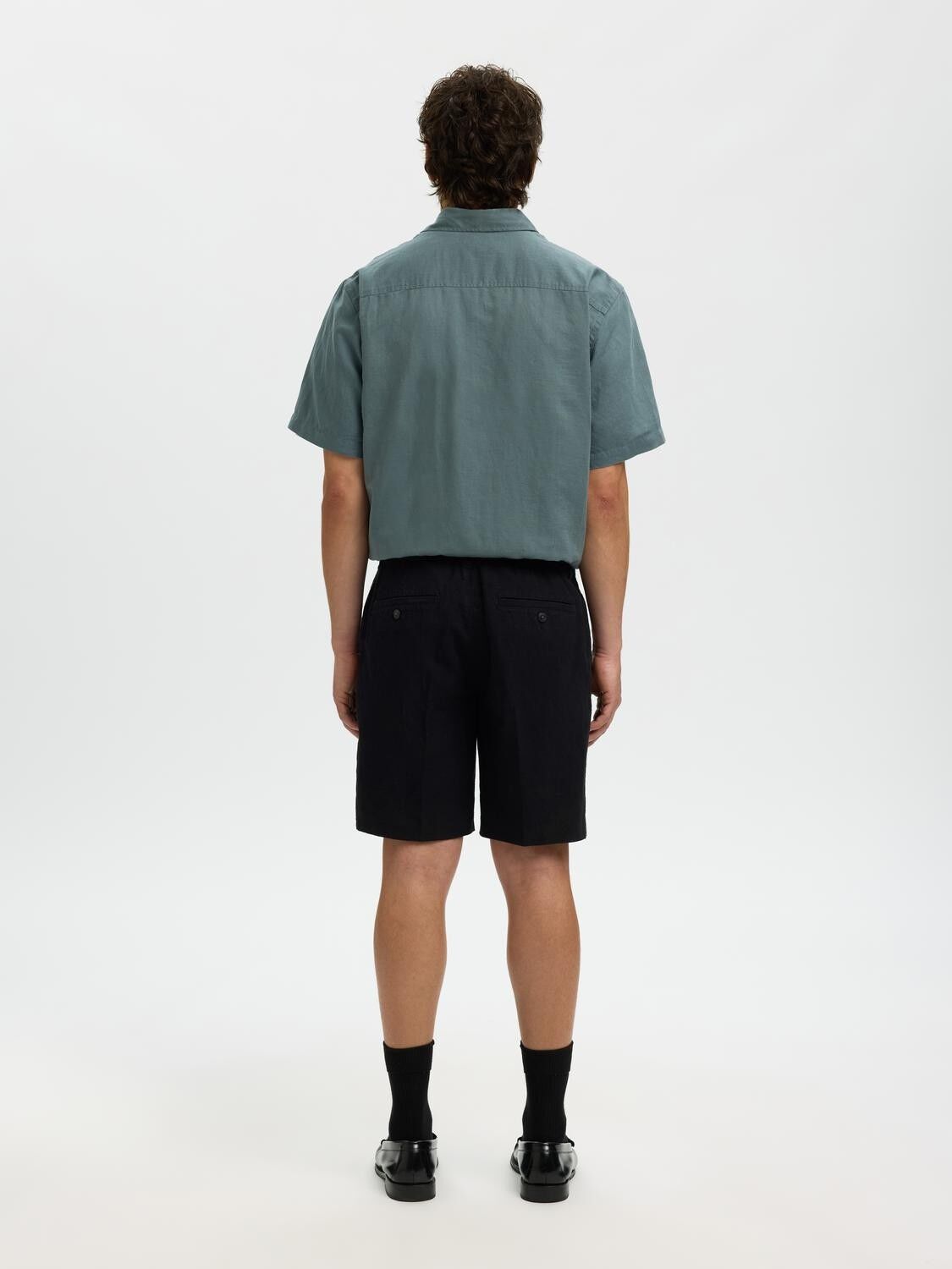 SLHREGULAR-LEROY LINEN BLD SHORTS N