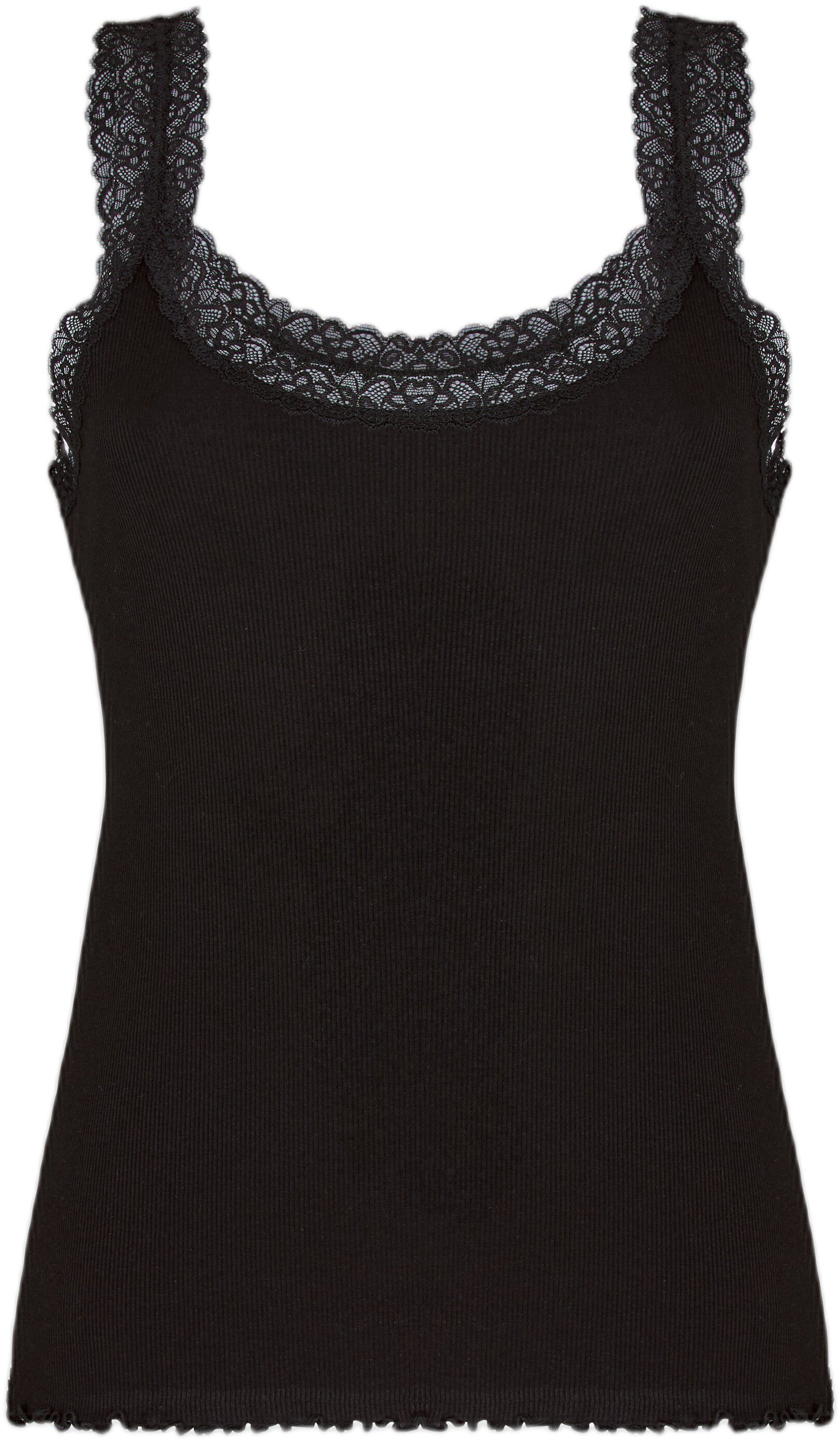 Singlet Rib Jersey Lace