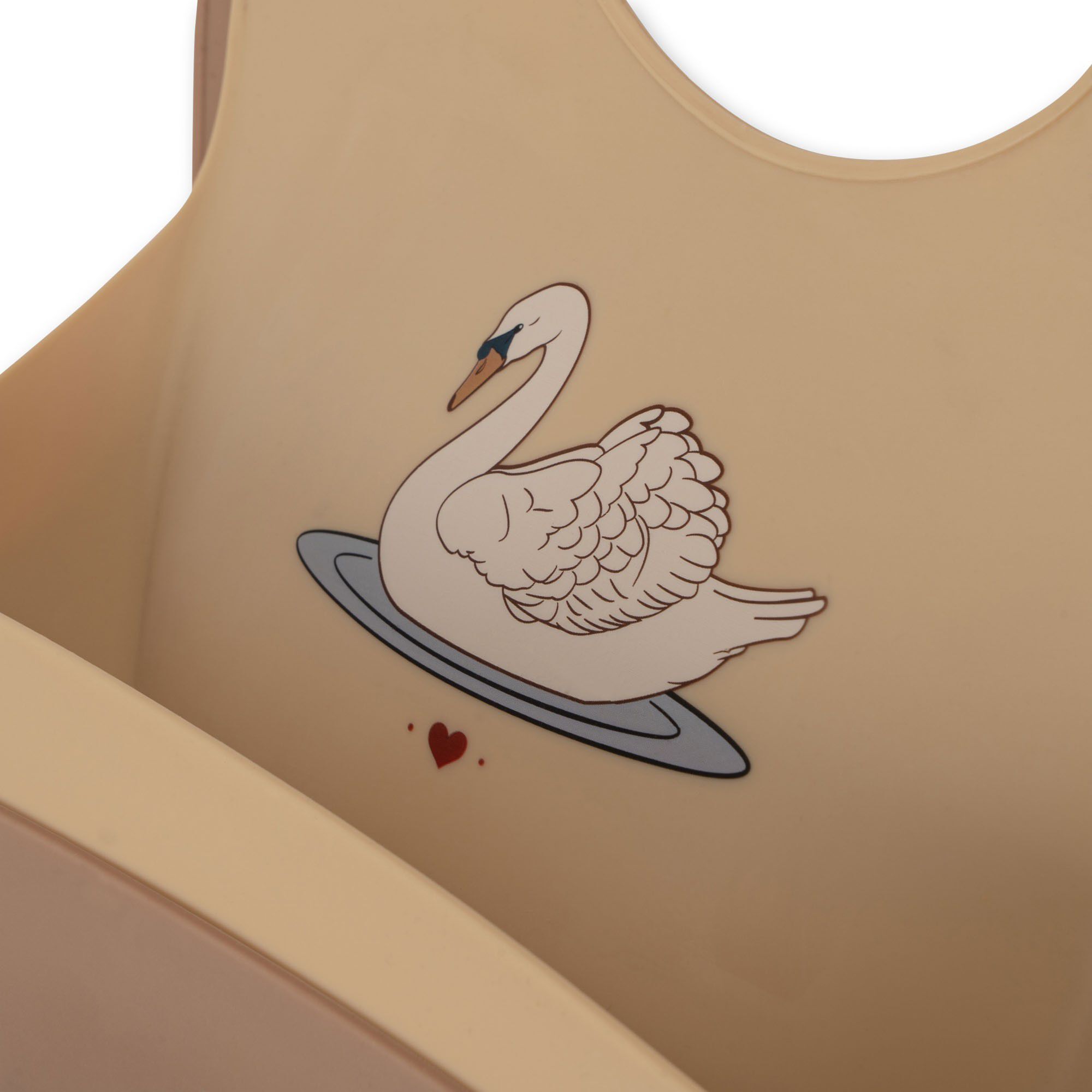 2 PACK SILICONE BIB SWAN